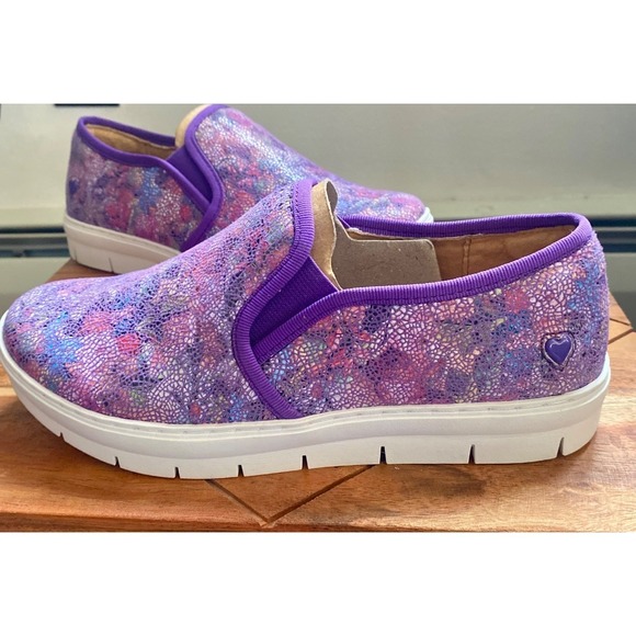 Nurse Mates‎ Adela Violet Meadow Slip On Comfort Work Shoes S 7.5 NWOB - Picture 1 of 11